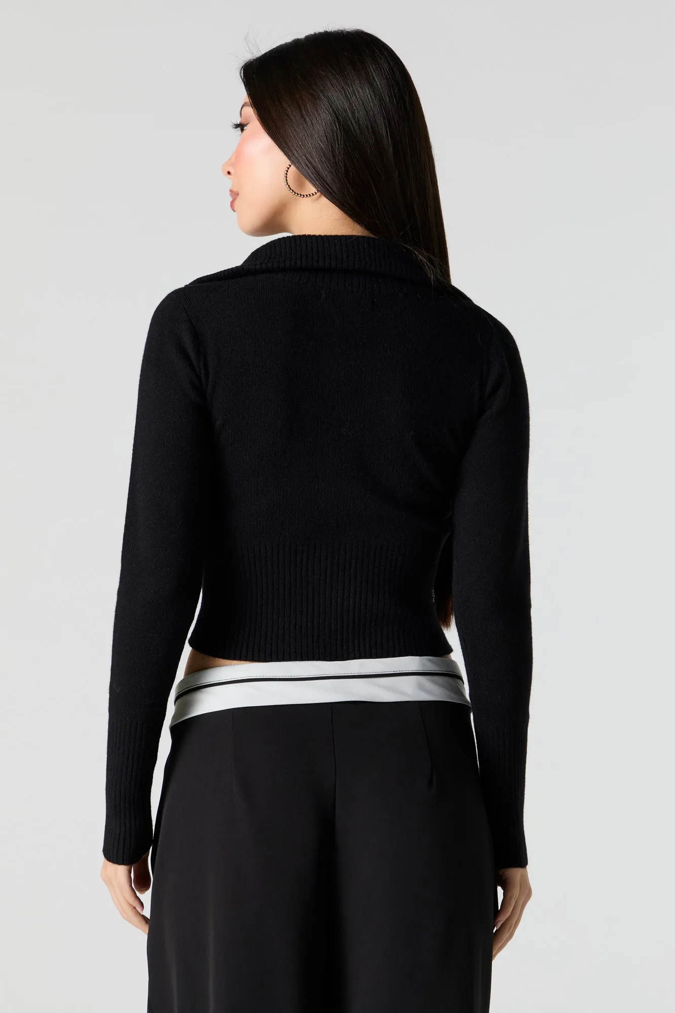 Turtleneck Zip-Up Sweater sold by Urban Planet product image thumbnail 5