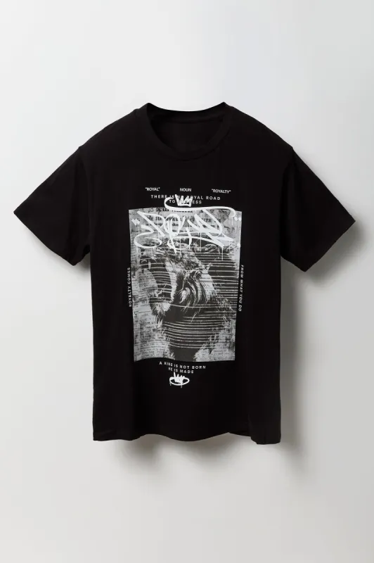 T-shirt à imprimé Royal sold by Urban Planet