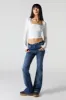 Dark Wash Low Rise Flare Jean sold by Urban Planet