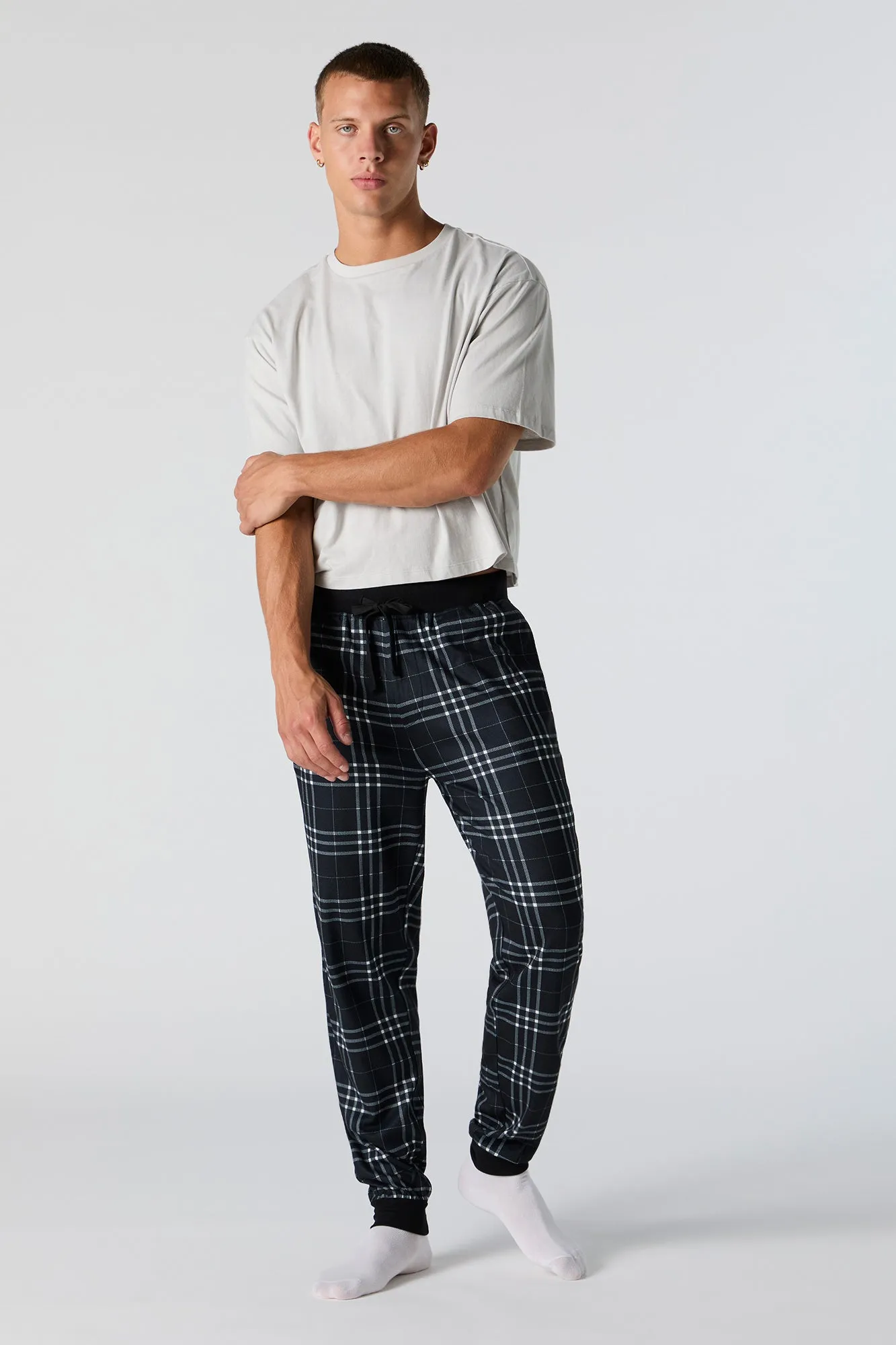 Plaid Pajama Jogger sold by Urban Planet product image thumbnail 5
