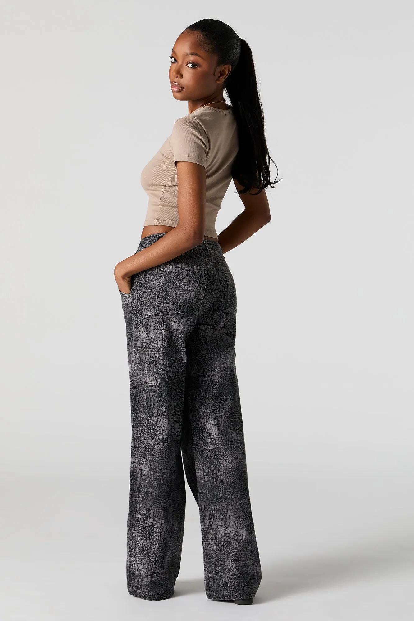 Wide Leg Carpenter Pant sold by Urban Planet product image thumbnail 3