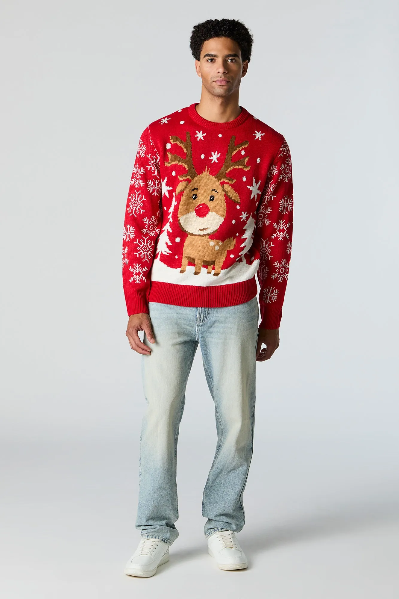Rudolph Jacquard Knit Christmas Sweater sold by Urban Planet product image thumbnail 2
