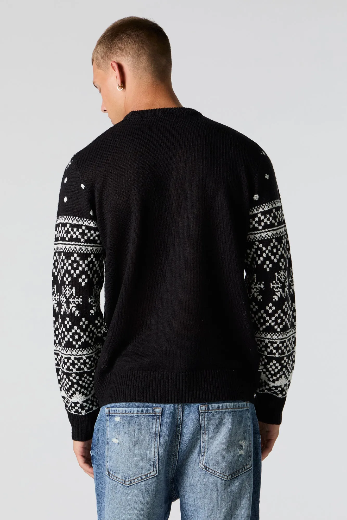 Cheers Fairisle Jacquard Knit Christmas Sweater sold by Urban Planet product image thumbnail 2