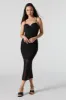 Rhinestone Mesh Bustier Midi Dress sold by Urban Planet