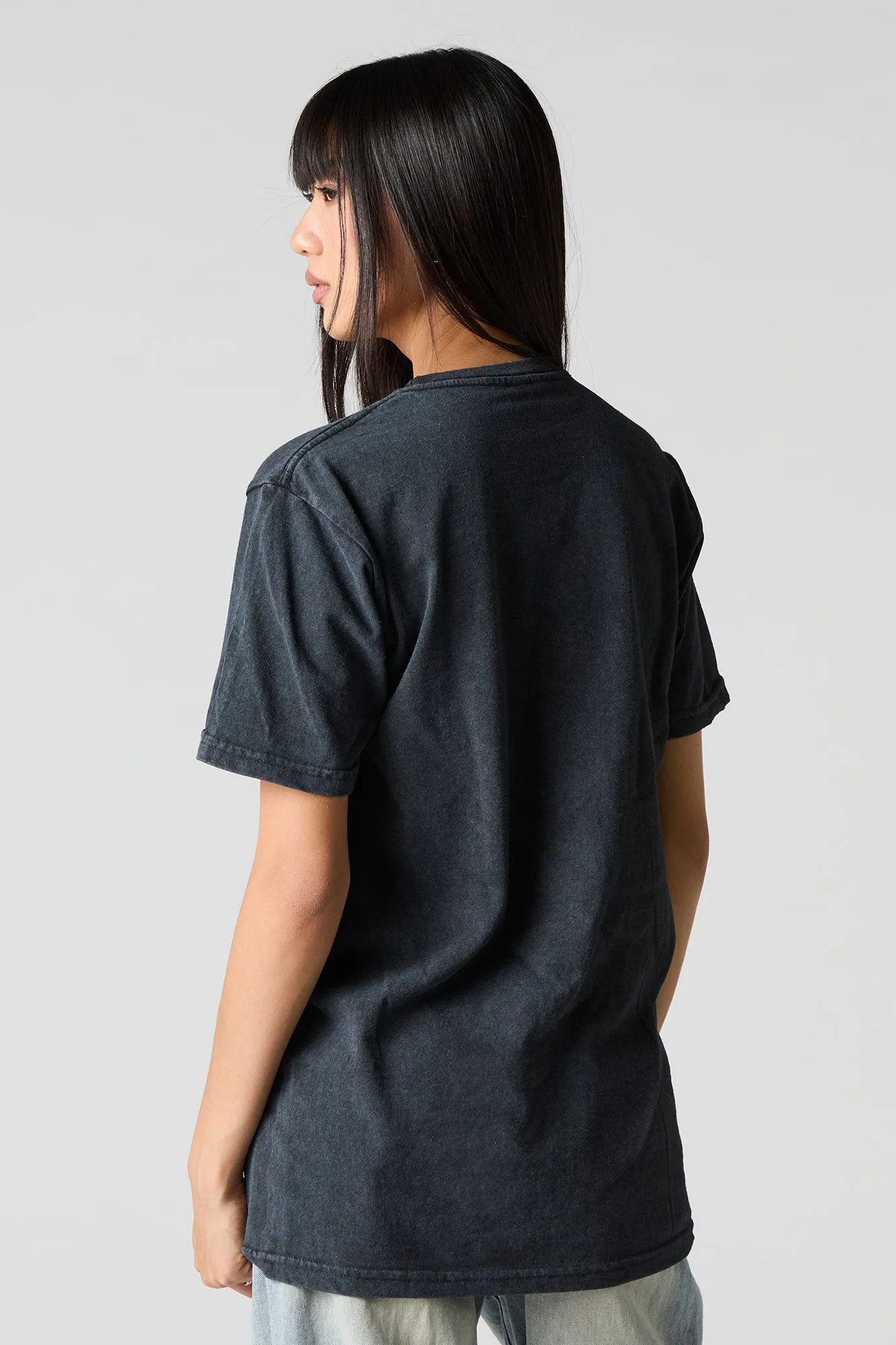 T-shirt unisexe délavé à imprimé The Dark Knight sold by Urban Planet product image thumbnail 3