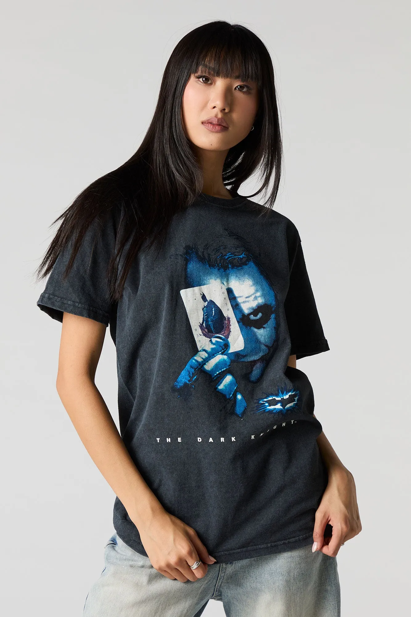 The Dark Knight Unisex Graphic Washed T-Shirt sold by Urban Planet