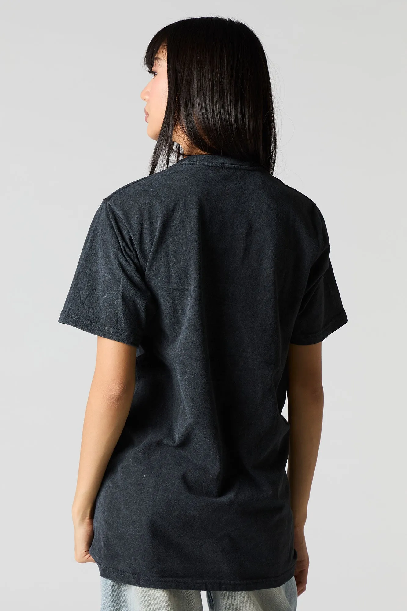 T-shirt unisexe délavé à imprimé Sauron LOTR sold by Urban Planet product image thumbnail 3