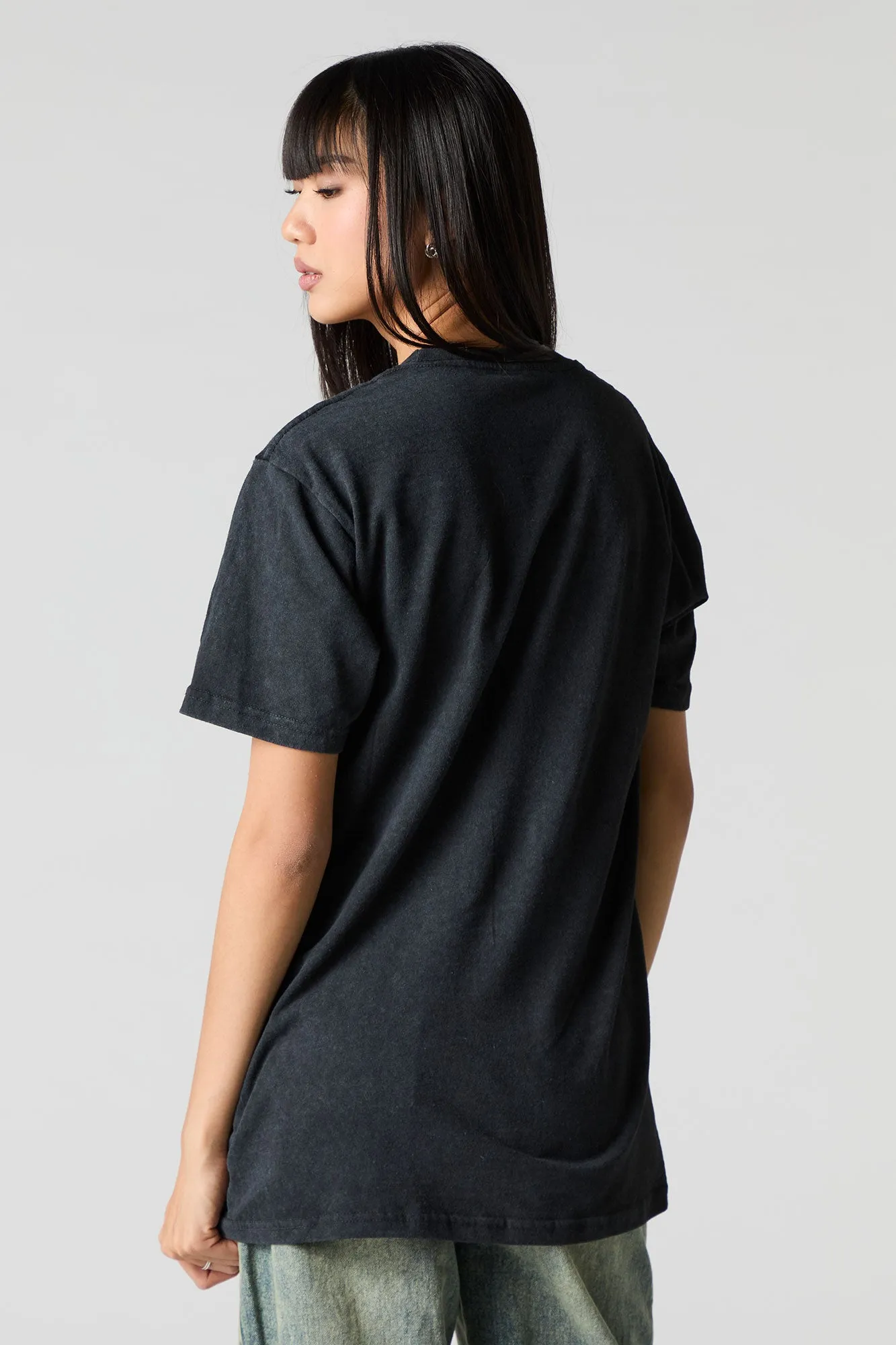 T-shirt unisexe délavé à imprimé Space Jam Monstars sold by Urban Planet product image thumbnail 3