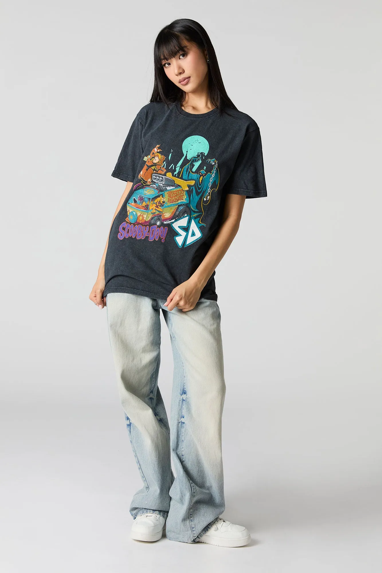 Scooby-Doo Unisex Graphic Washed T-Shirt sold by Urban Planet product image thumbnail 2