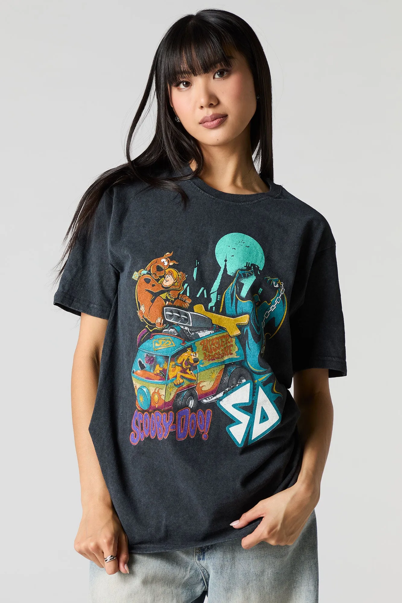 Scooby-Doo Unisex Graphic Washed T-Shirt sold by Urban Planet