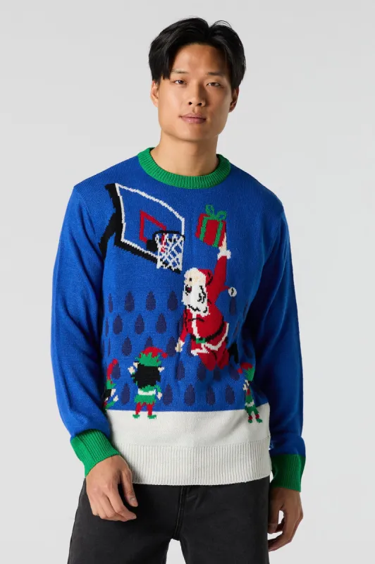 Ballin' Santa Ugly Christmas Sweater sold by Urban Planet