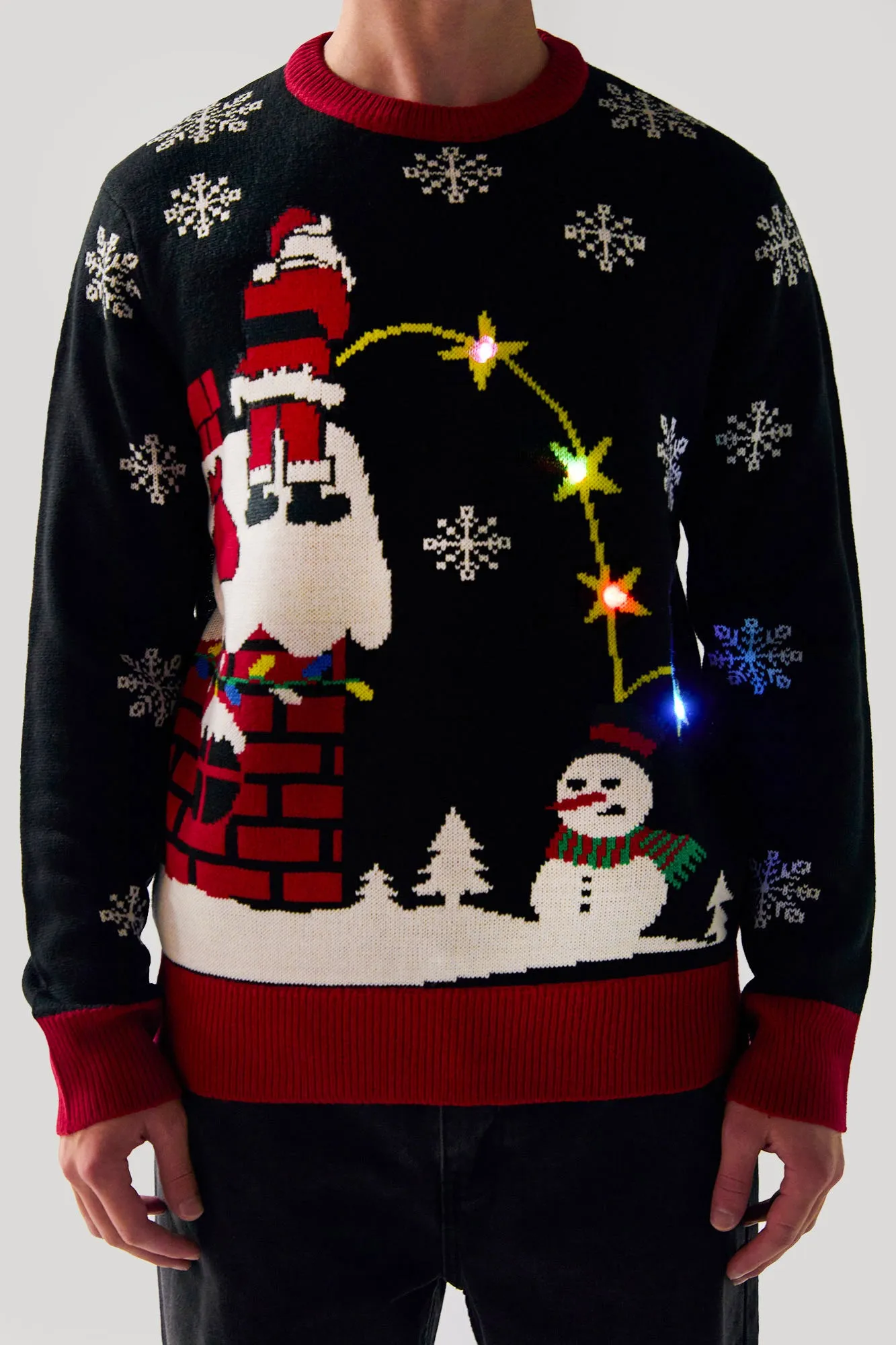 Chandail Hideux Noël à imprimé Bad Santa illuminé sold by Urban Planet product image thumbnail 4