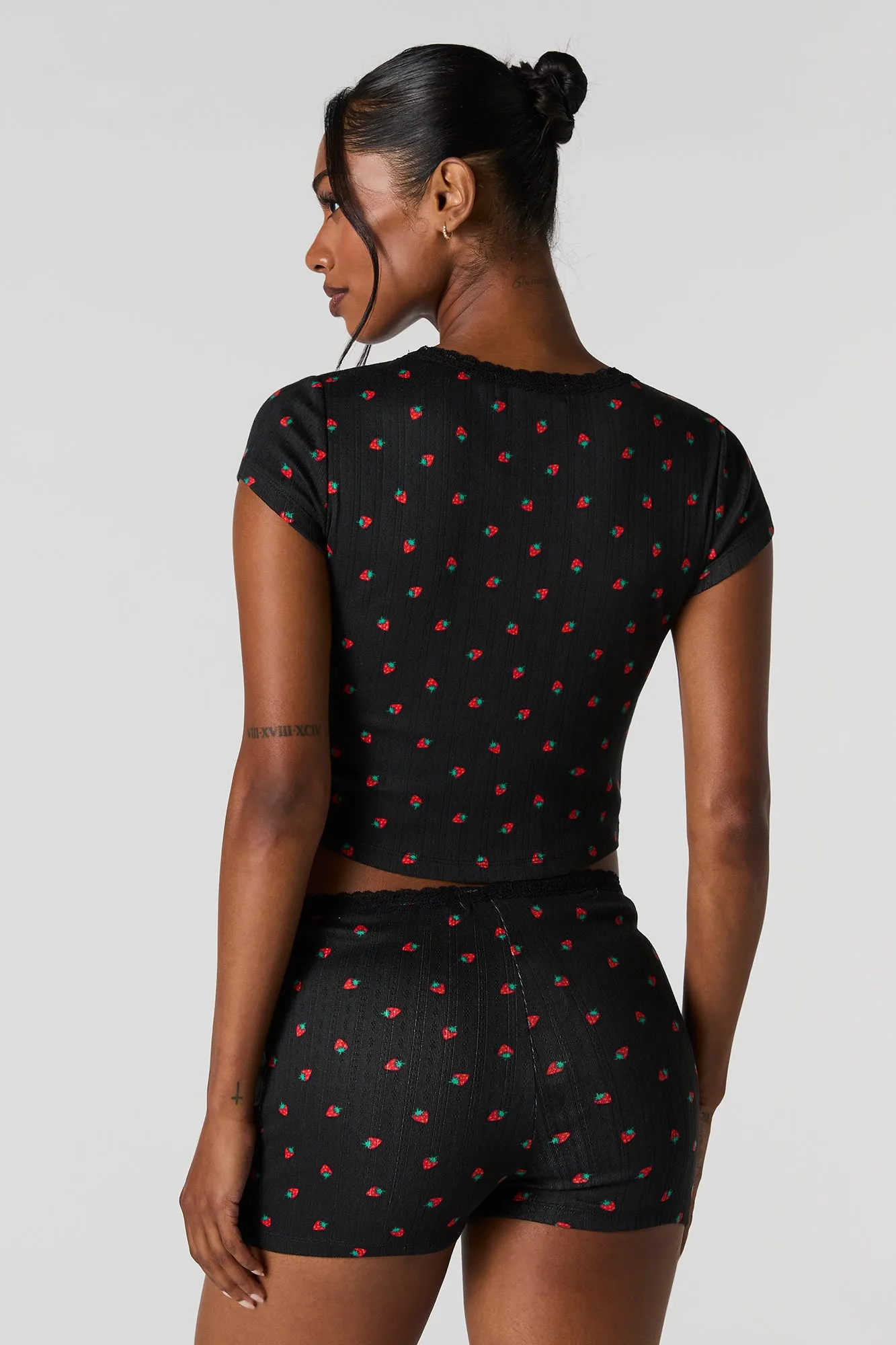 Ensemble pyjama en tricot pointelle imprimé sold by Urban Planet product image thumbnail 5