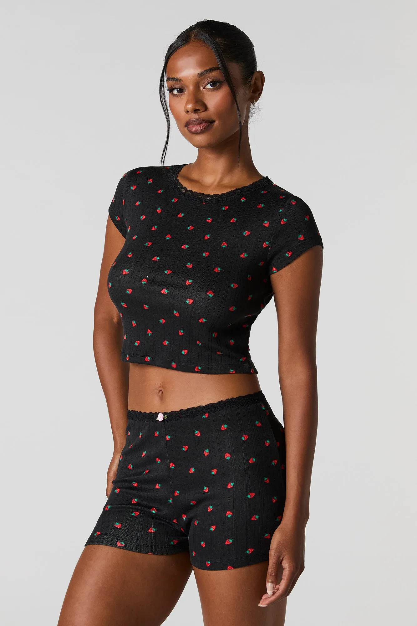 Ensemble pyjama en tricot pointelle imprimé sold by Urban Planet product image thumbnail 4