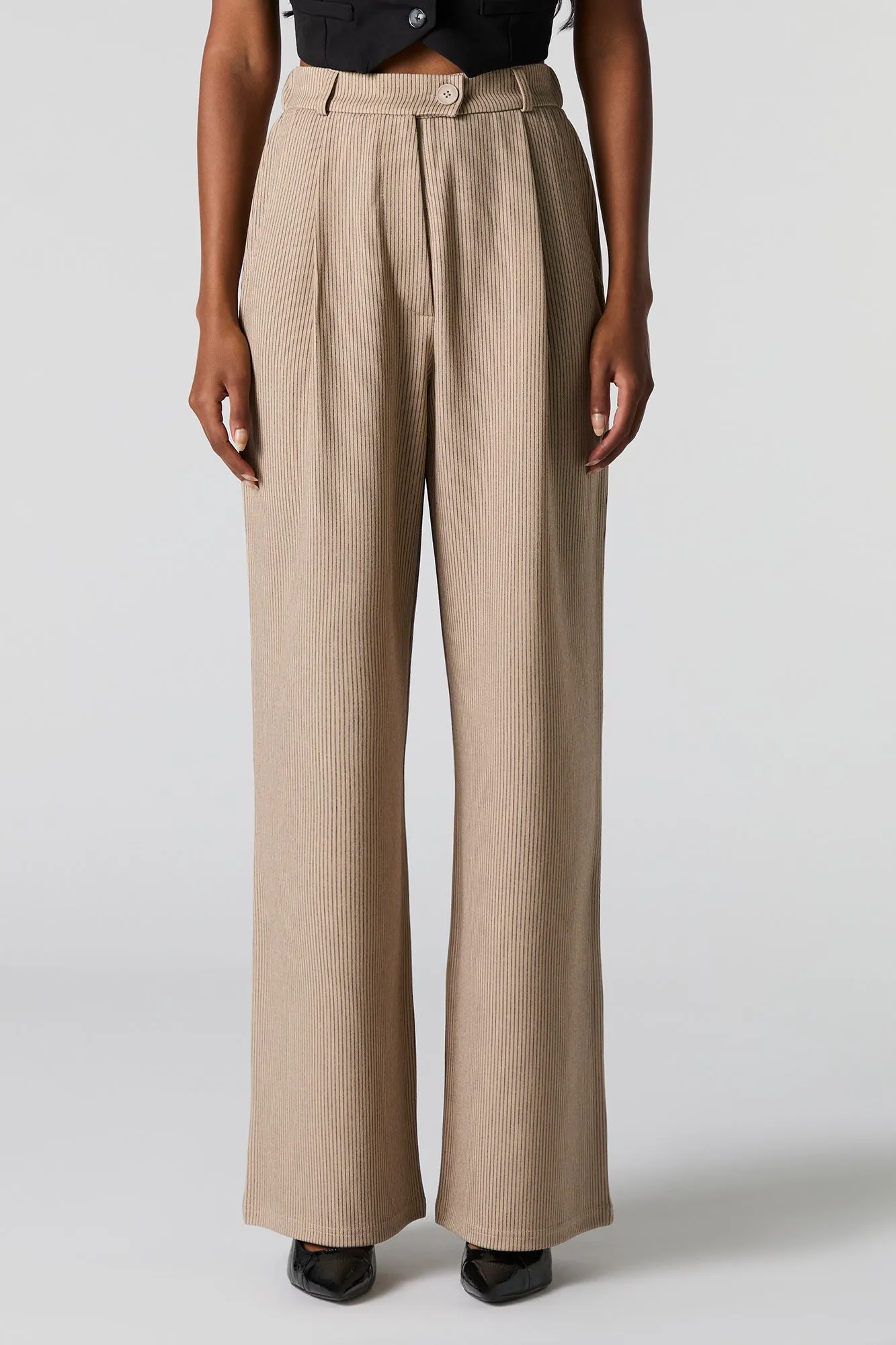 Crepe Straight Leg Dress Pant sold by Urban Planet product image thumbnail 2