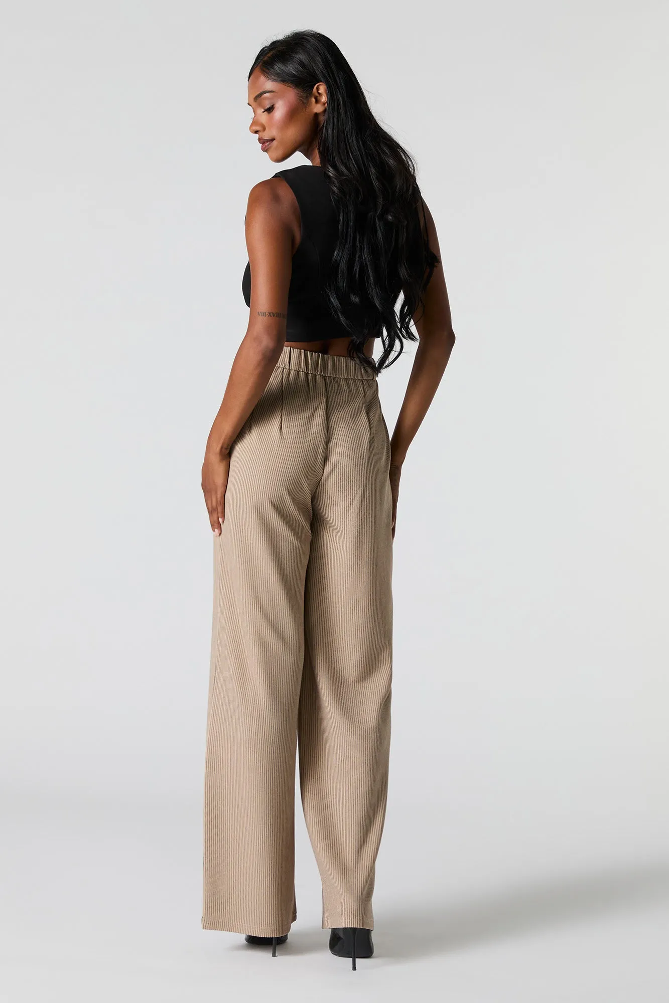 Crepe Straight Leg Dress Pant sold by Urban Planet product image thumbnail 3