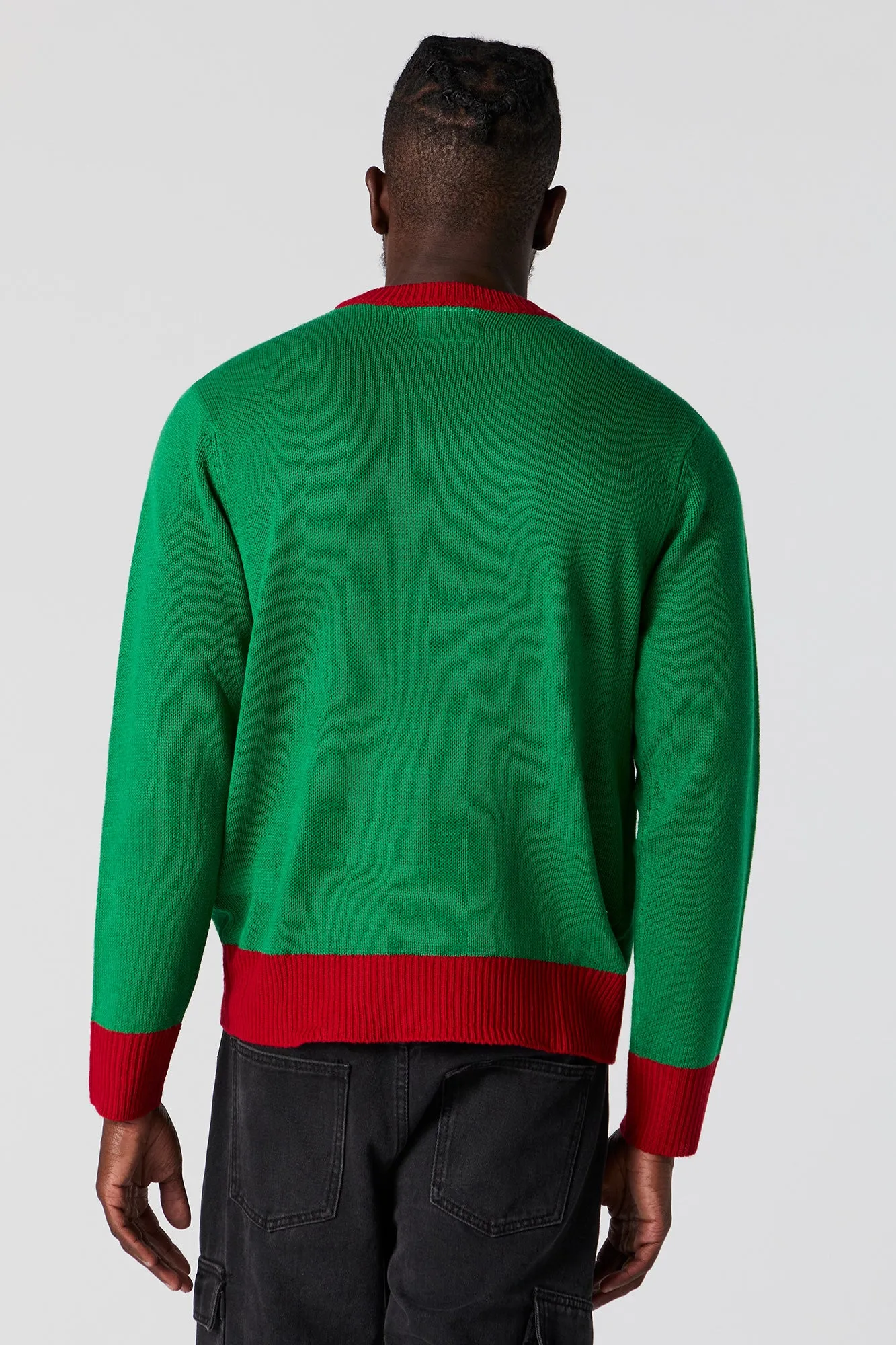 3D Stocking Hung With Care Ugly Christmas Sweater sold by Urban Planet product image thumbnail 2