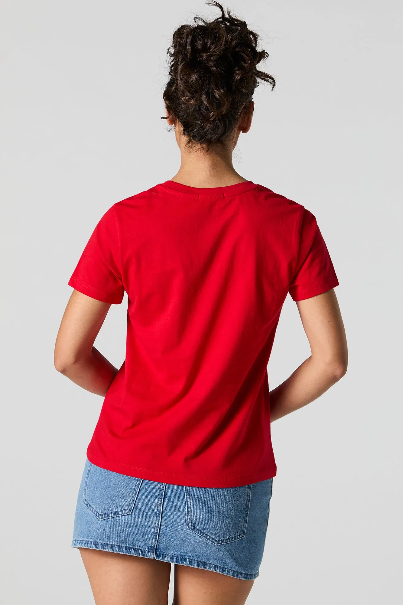 T-shirt coupe garçonne à imprimé matelassé Supermodel sold by Urban Planet product image thumbnail 2