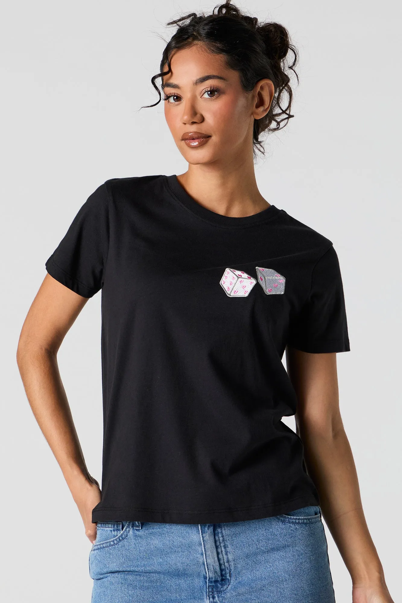 T-shirt coupe garçonne à imprimé Don't Play with My Heart sold by Urban Planet