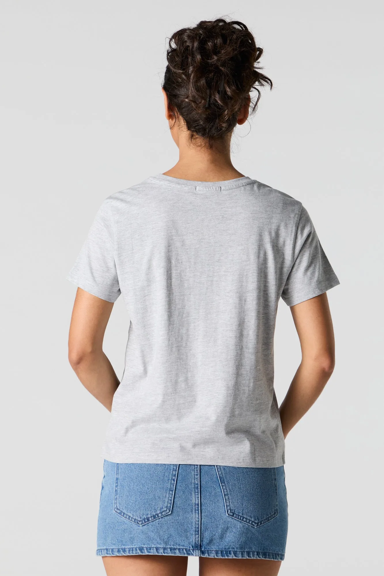 T-shirt coupe garçonne à motif 91 en pierres du Rhin sold by Urban Planet product image thumbnail 2