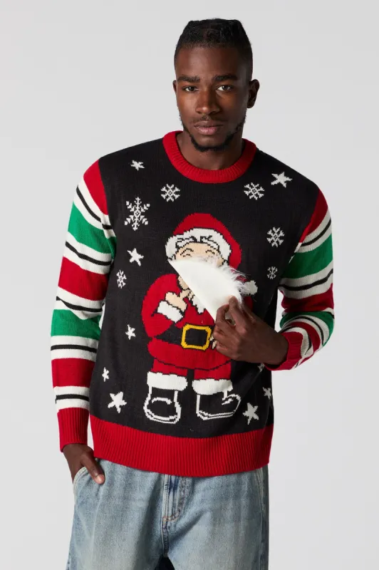 3D Santa Beard Ugly Christmas Sweater sold by Urban Planet