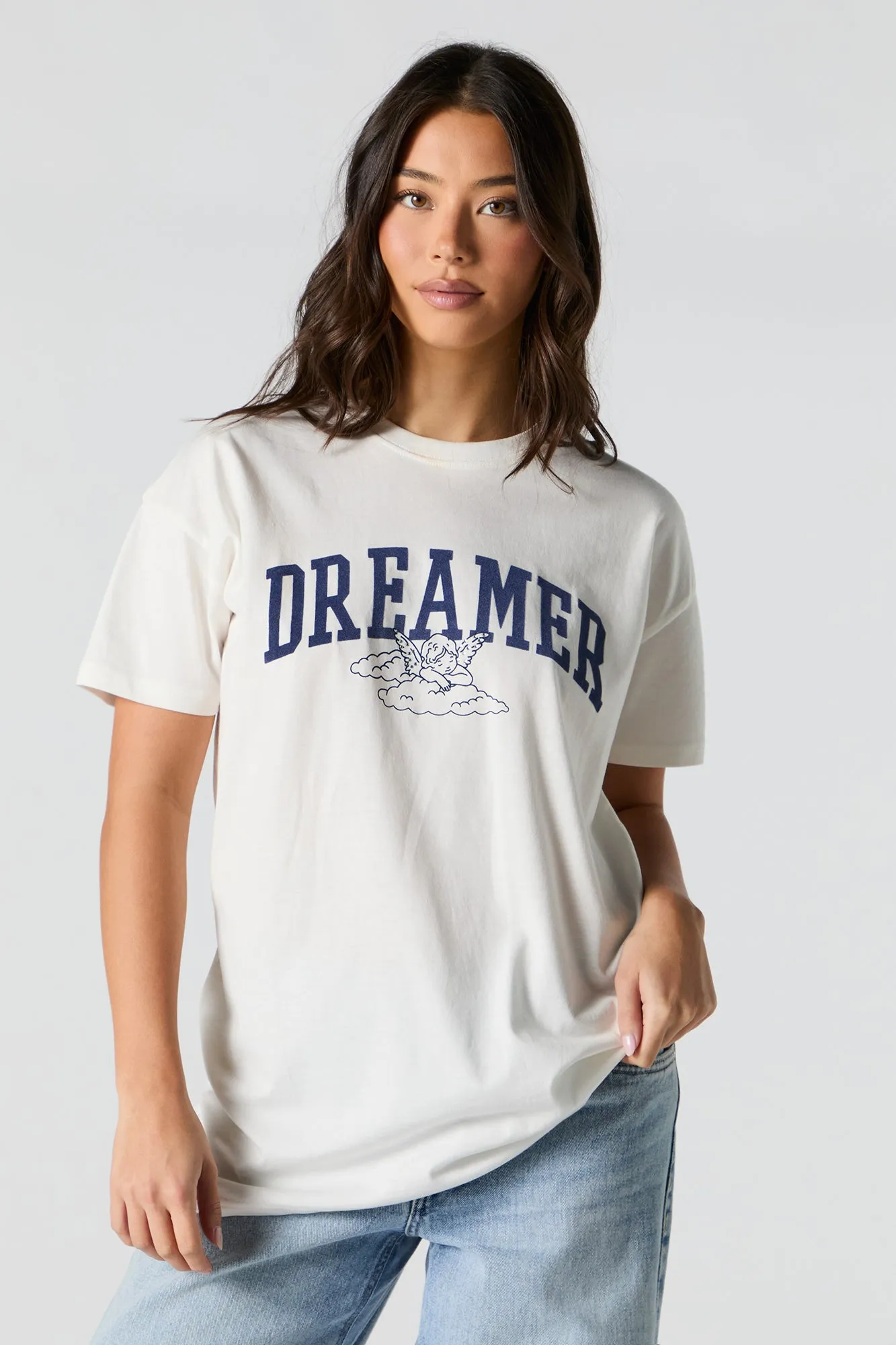 Dreamer Graphic Tunic T-Shirt sold by Urban Planet