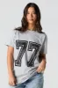 77 Rhinestone Graphic Tunic T-Shirt sold by Urban Planet