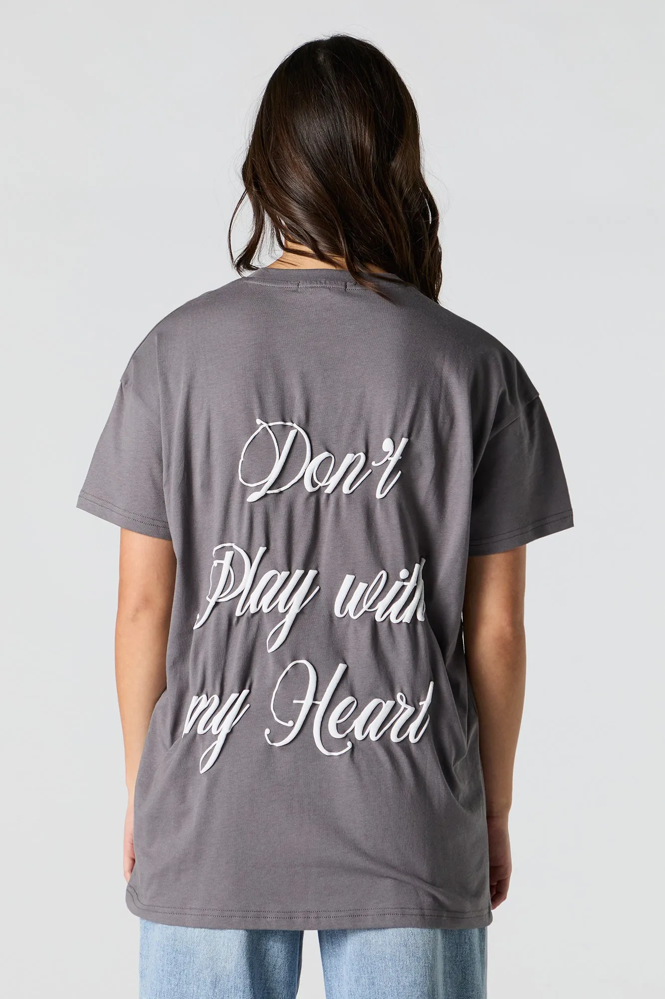 Tunique à imprimé Don't Play with My Heart sold by Urban Planet product image thumbnail 2