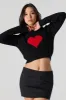 Embroidered Ribbed Knit Cropped Sweater sold by Urban Planet
