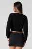 Embroidered Ribbed Knit Cropped Sweater sold by Urban Planet