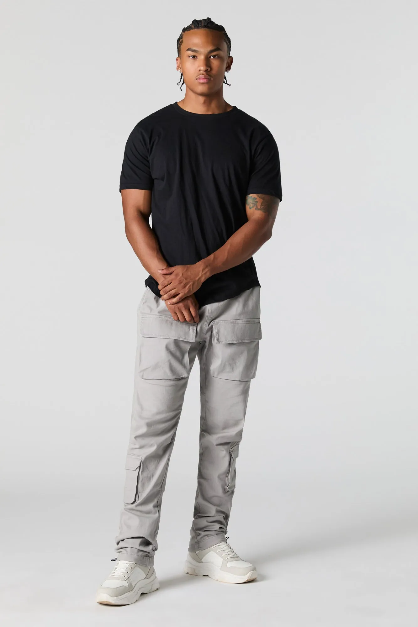 Jogger cargo avec multiples poches et ourlet à barillet sold by Urban Planet product image thumbnail 2