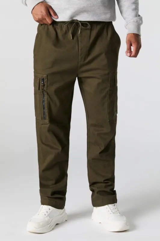 Zip Pocket Drawstring Cargo Pant sold by Urban Planet