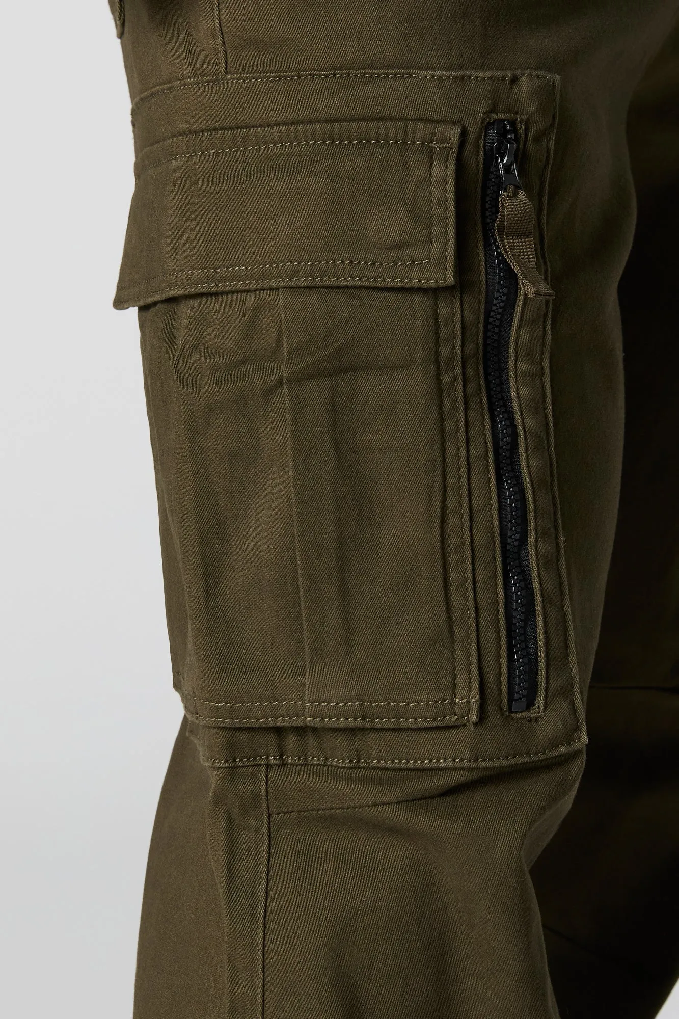 Pantalon cargo à taille coulissante avec glissière et poche sold by Urban Planet product image thumbnail 4