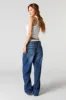 Jean ample avec bande de taille double sold by Urban Planet