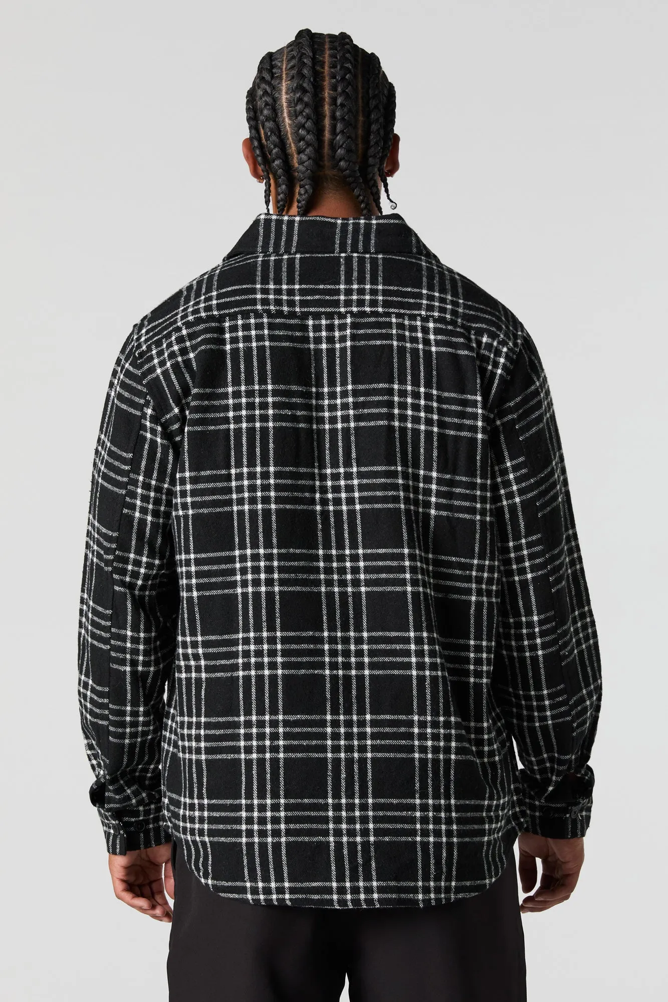 Plaid Print Button-Up Top sold by Urban Planet product image thumbnail 5