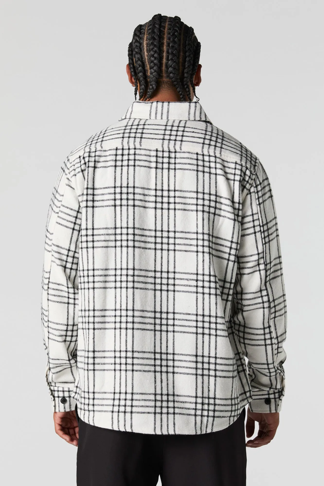 Plaid Print Button-Up Top sold by Urban Planet product image thumbnail 2