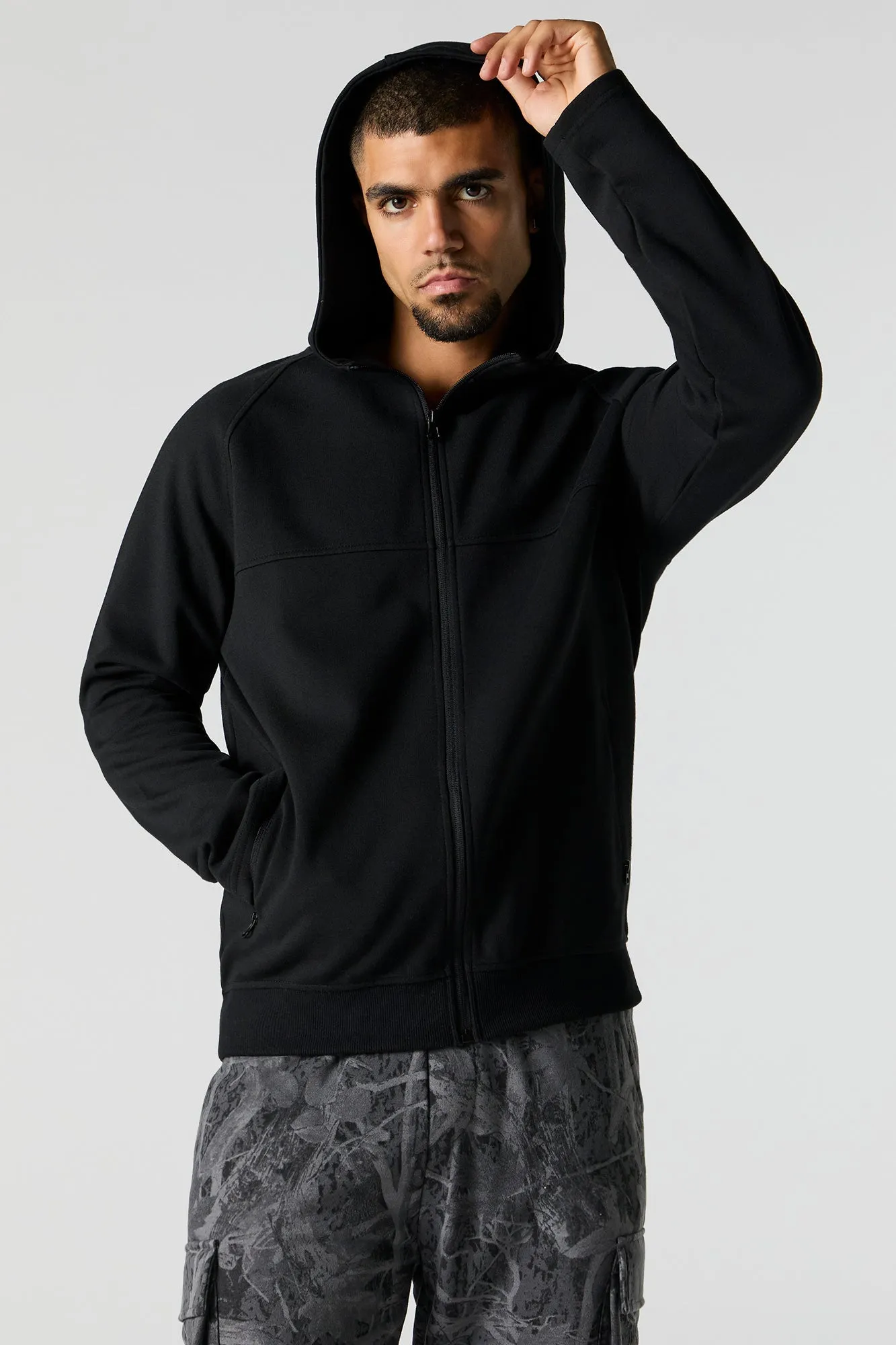 Active Full Zip Fleece Hoodie sold by Urban Planet product image thumbnail 4