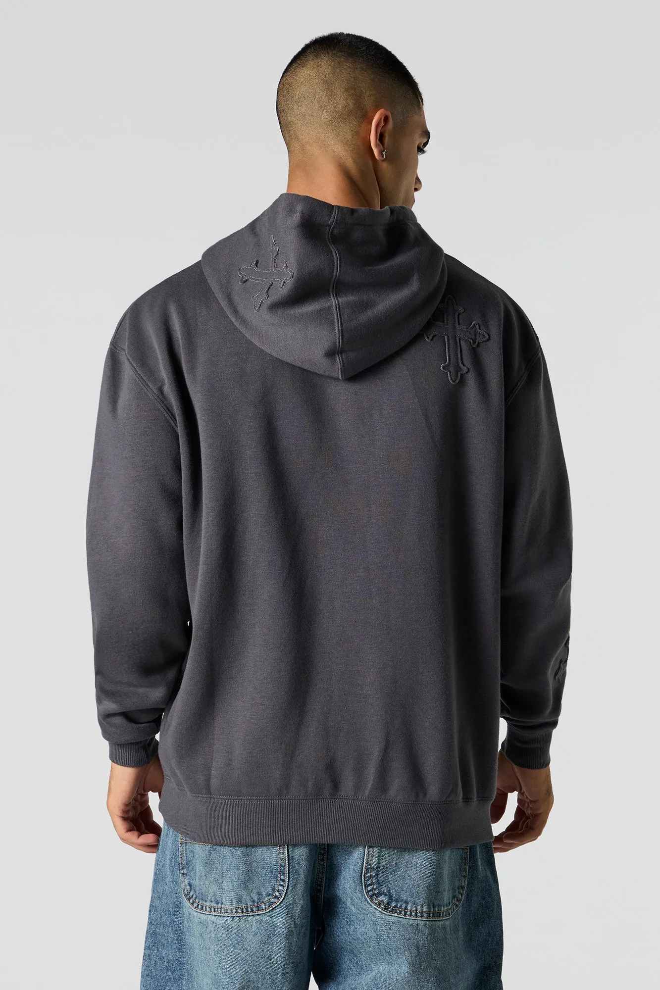 Haut à capuchon en moleton avec motif brodé Legendary sold by Urban Planet product image thumbnail 2