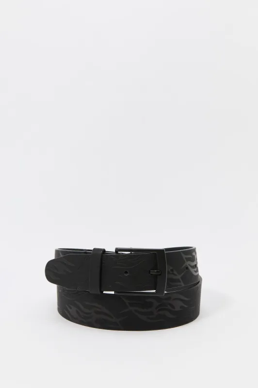 Faux Leather Textured Belt sold by Urban Planet