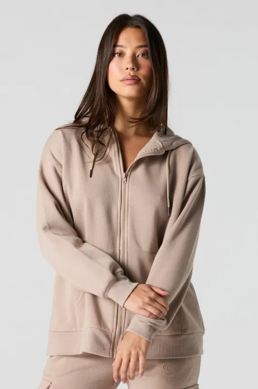 Everyday Zip-Up Fleece Hoodie sold by Urban Planet