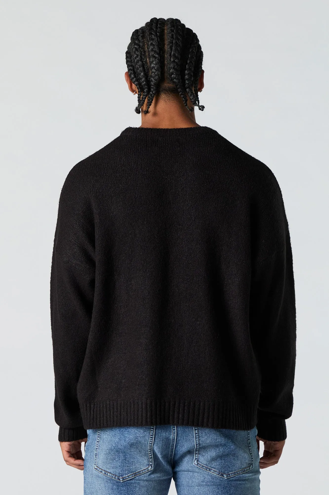 Chandail décontracté en tricot pelucheux sold by Urban Planet product image thumbnail 5