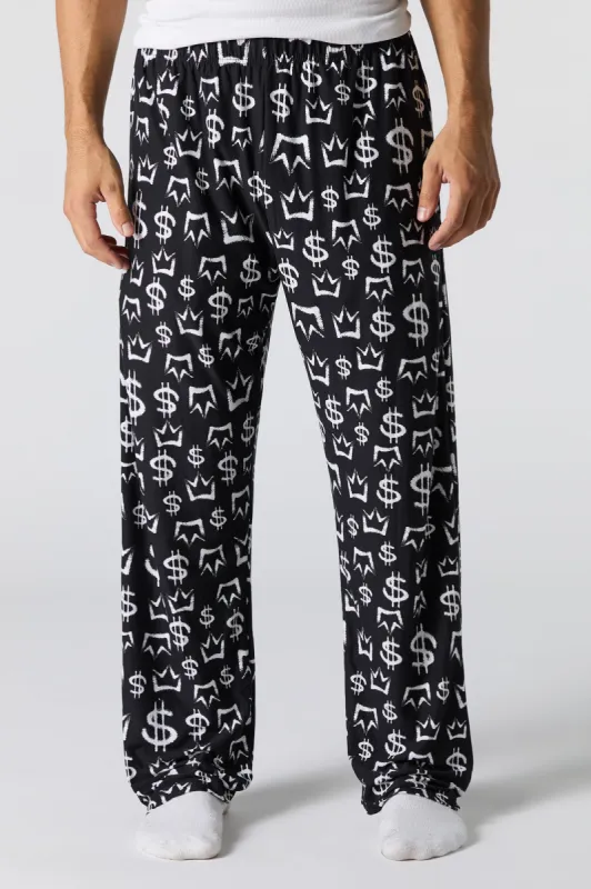 Pantalon de pyjama à imprimé de signe de dollar sold by Urban Planet