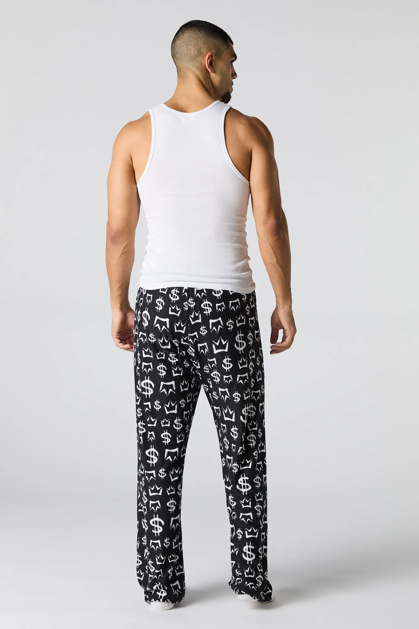 Pantalon de pyjama à imprimé de signe de dollar sold by Urban Planet product image thumbnail 3
