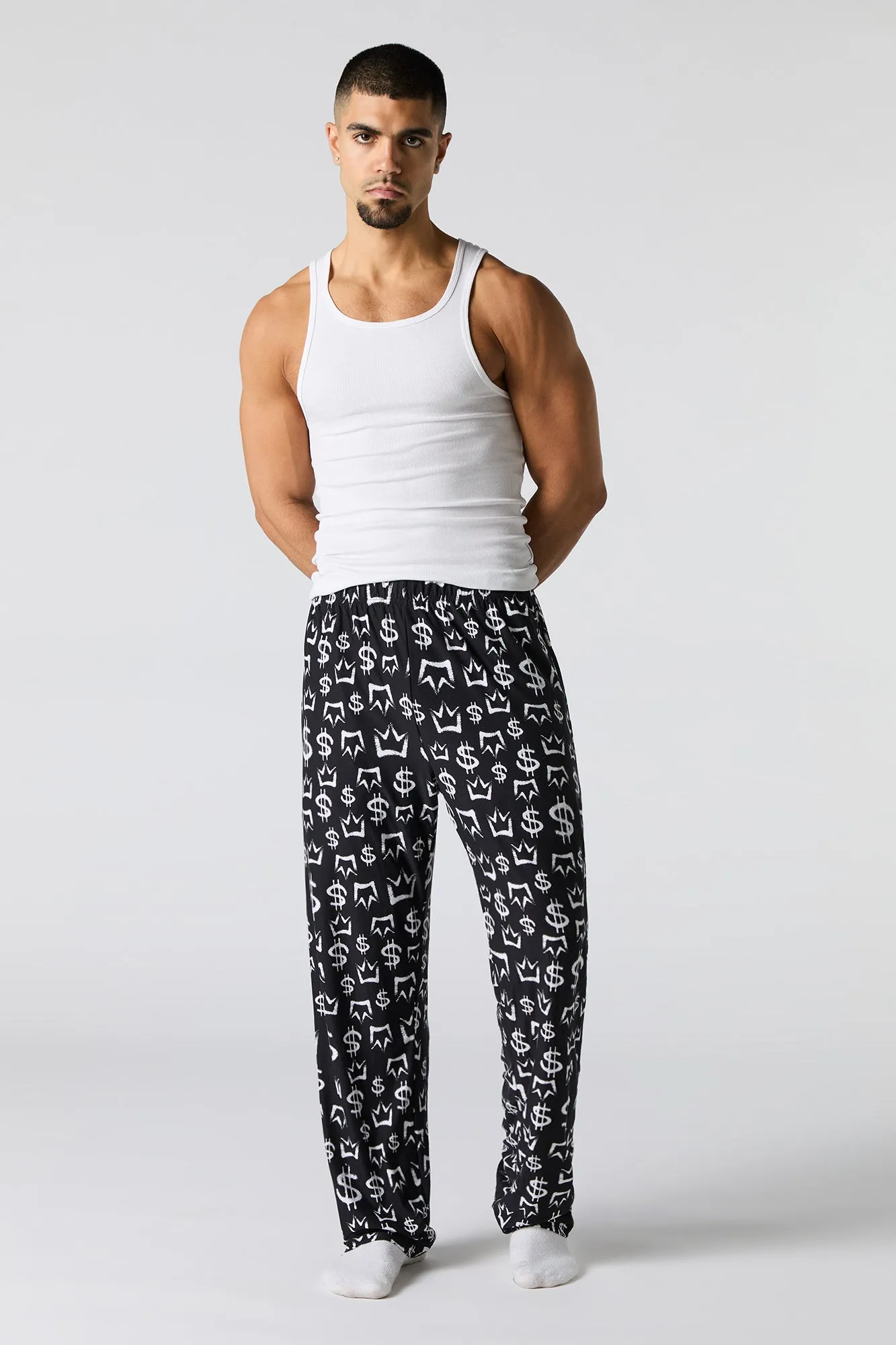 Pantalon de pyjama à imprimé de signe de dollar sold by Urban Planet product image thumbnail 2