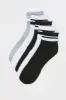 Chaussettes un quart rayées (paquet de 5) sold by Urban Planet