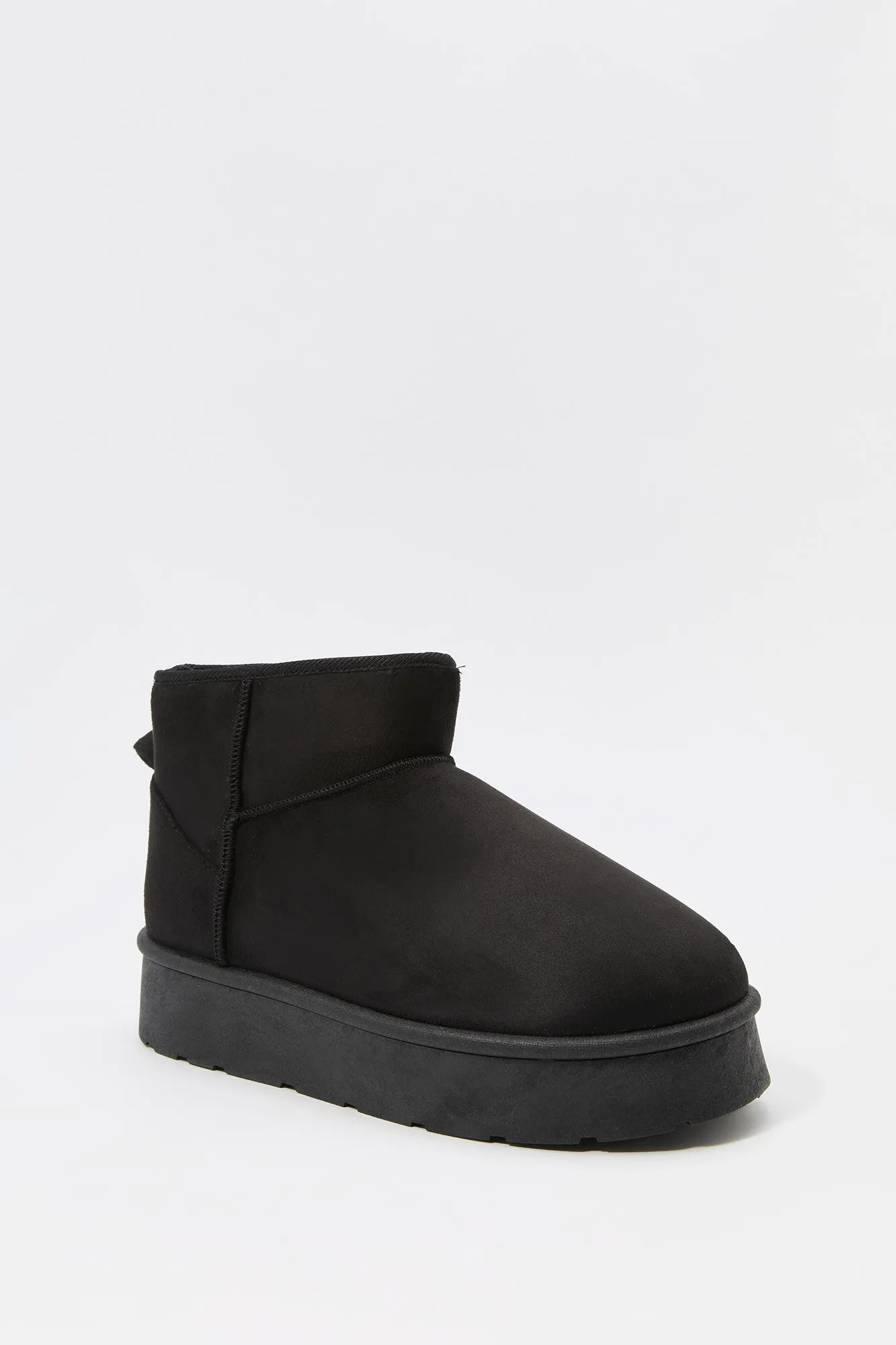 Faux Suede Platform Ankle Booties sold by Urban Planet product image thumbnail 3