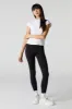 Legging doux à taille haute noir sold by Urban Planet