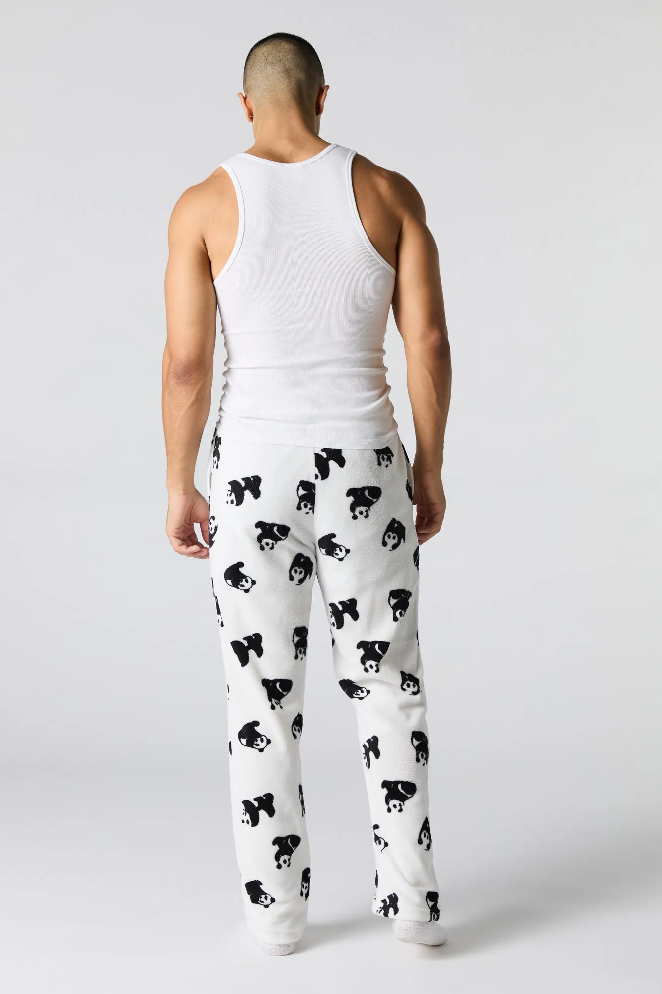 Panda Print Plush Pajama Pant sold by Urban Planet product image thumbnail 3