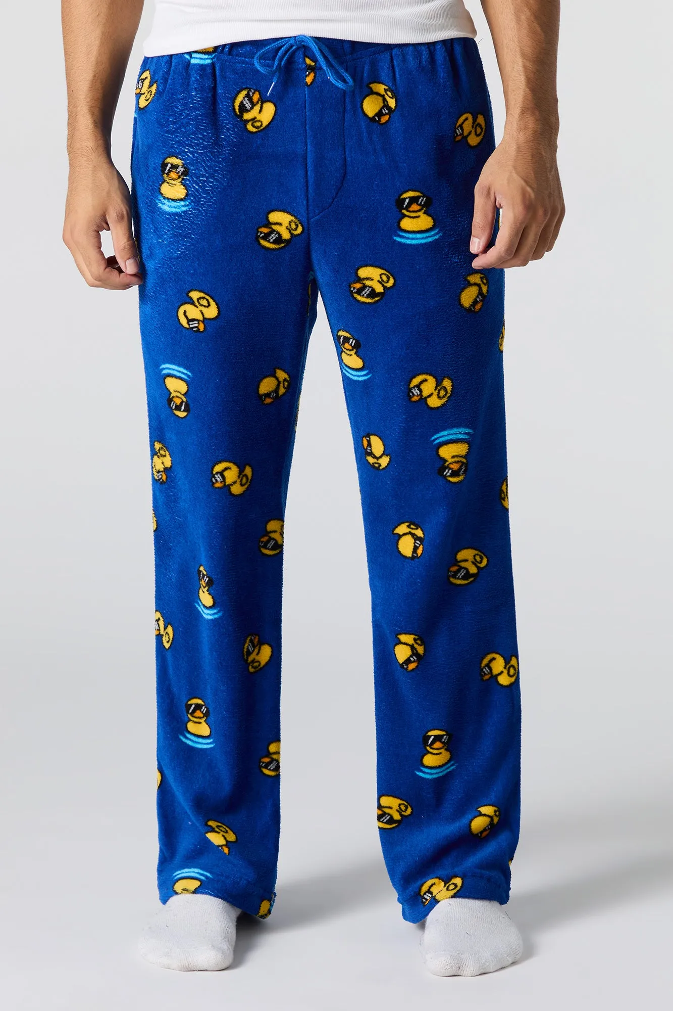 Rubber Duck Print Plush Pajama Pant sold by Urban Planet
