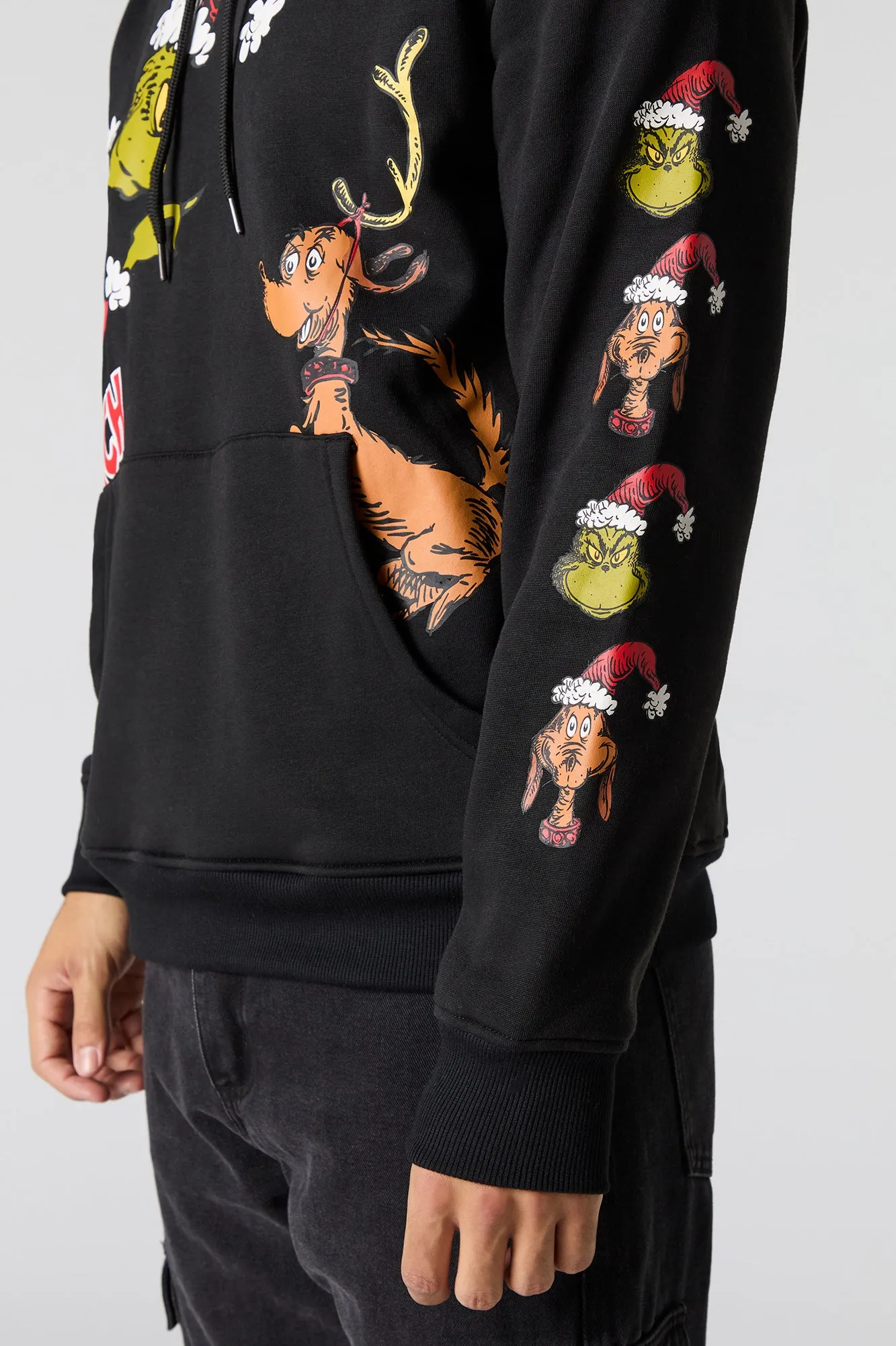 The Grinch & Max Graphic Fleece Hoodie sold by Urban Planet product image thumbnail 4